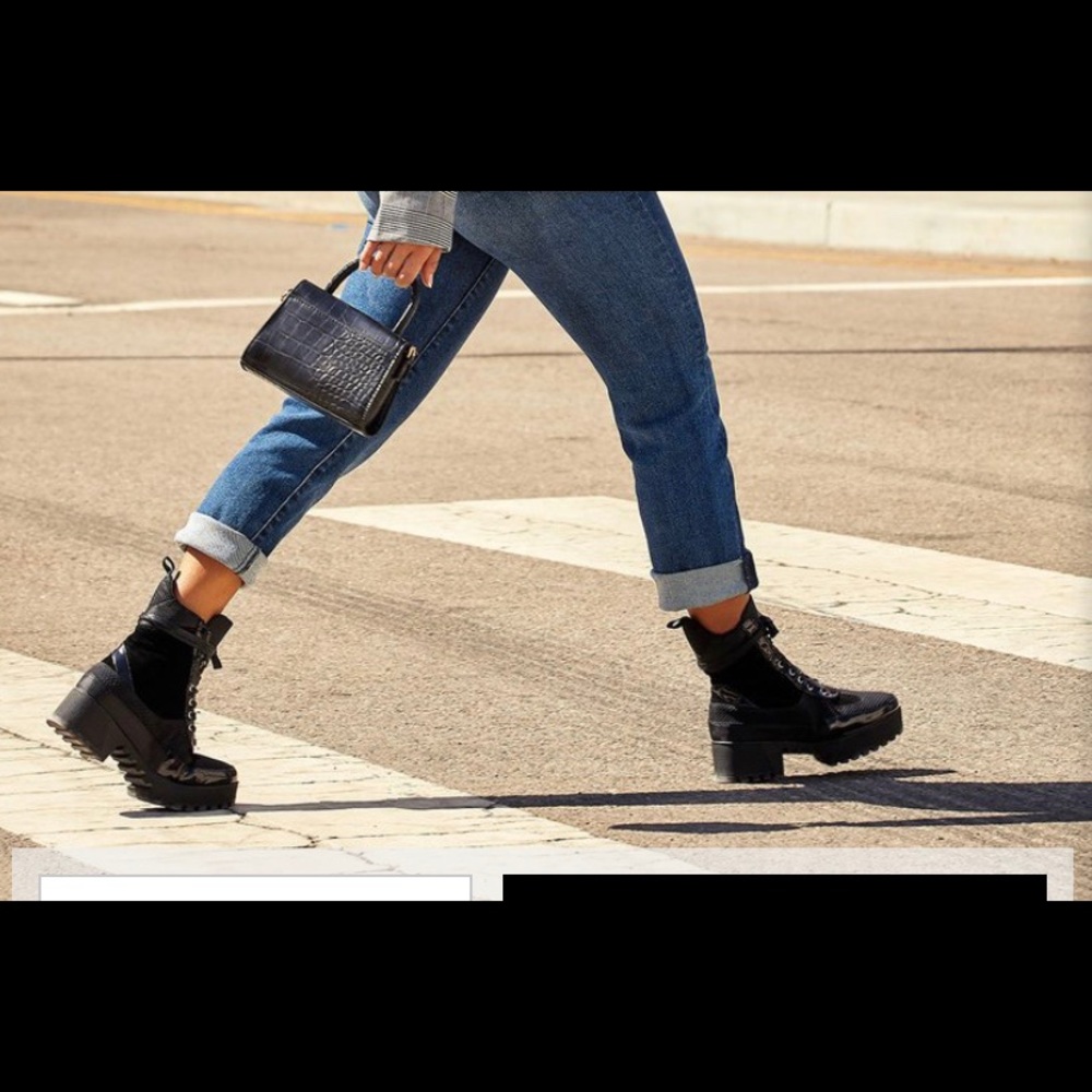 All black fashion nova booties